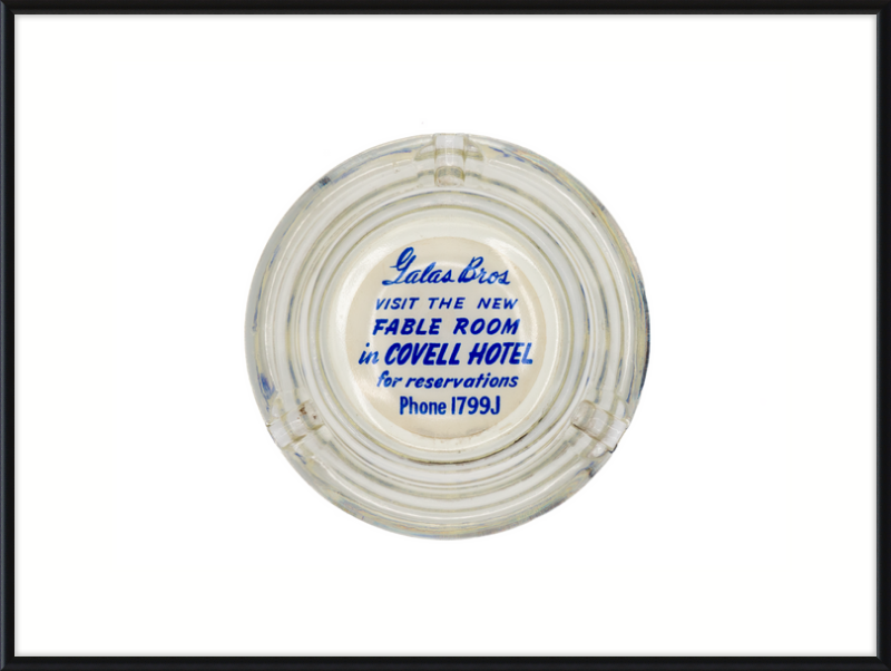 Lalas Bros Fabel Room in Covell Hotel Ashtray Wall Art