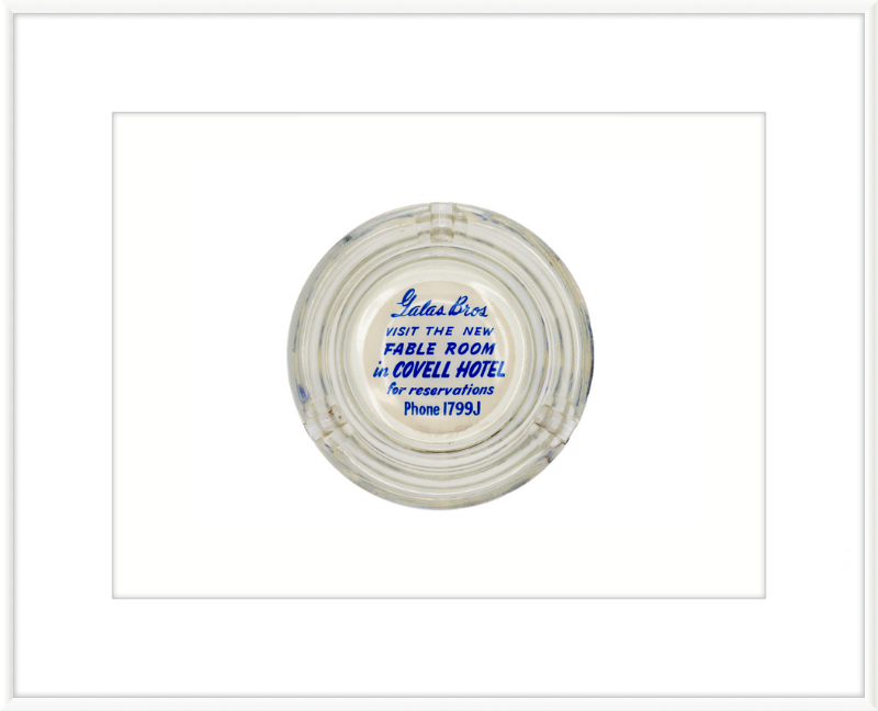 Lalas Bros Fabel Room in Covell Hotel Ashtray Wall Art