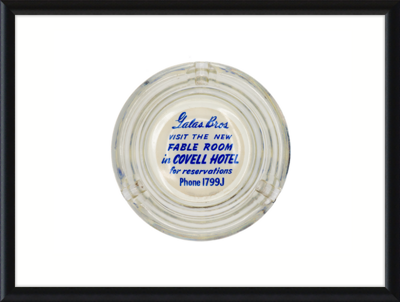 Lalas Bros Fabel Room in Covell Hotel Ashtray Wall Art