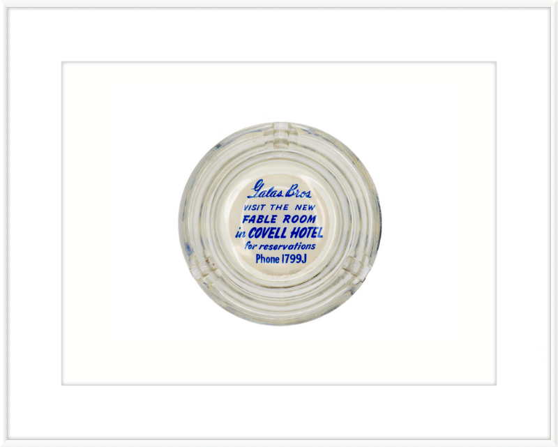 Lalas Bros Fabel Room in Covell Hotel Ashtray Wall Art