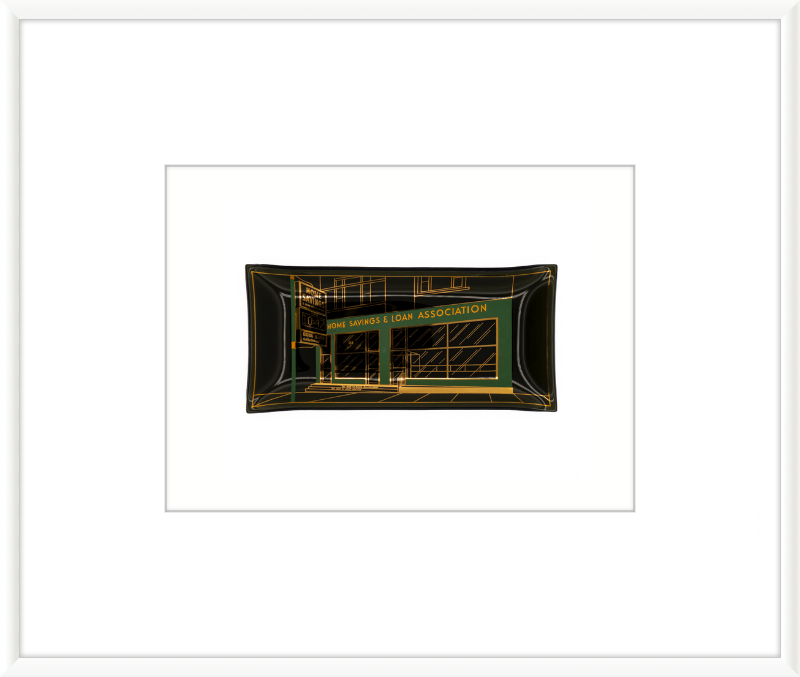 Home Savings & Loan Association Ashtray Wall Art