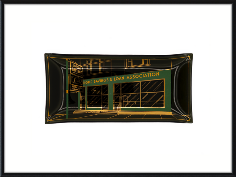 Home Savings & Loan Association Ashtray Wall Art