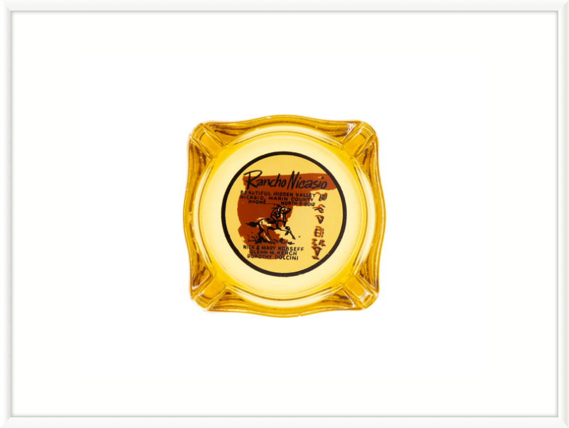 Rancho Nicasio Ashtray Wall Art