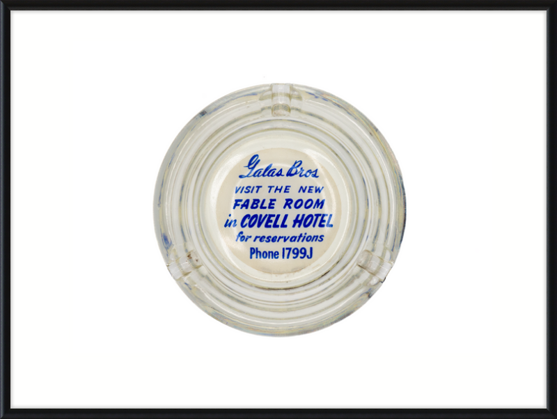 Lalas Bros Fabel Room in Covell Hotel Ashtray Wall Art