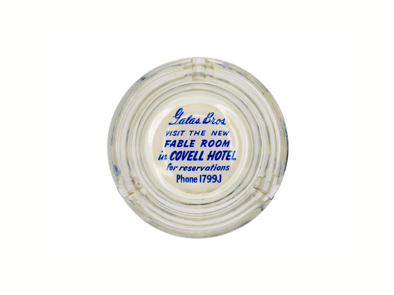 Lalas Bros Fabel Room in Covell Hotel Ashtray Wall Art