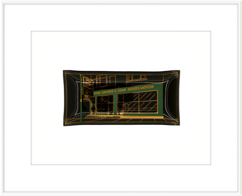 Home Savings & Loan Association Ashtray Wall Art