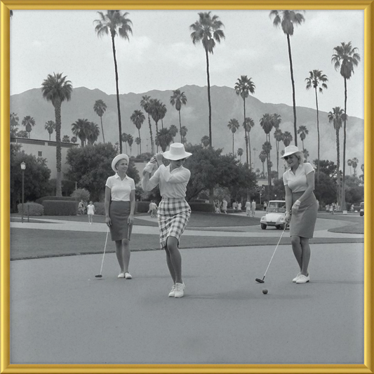 Vintage Palm Springs Golf Framed Art